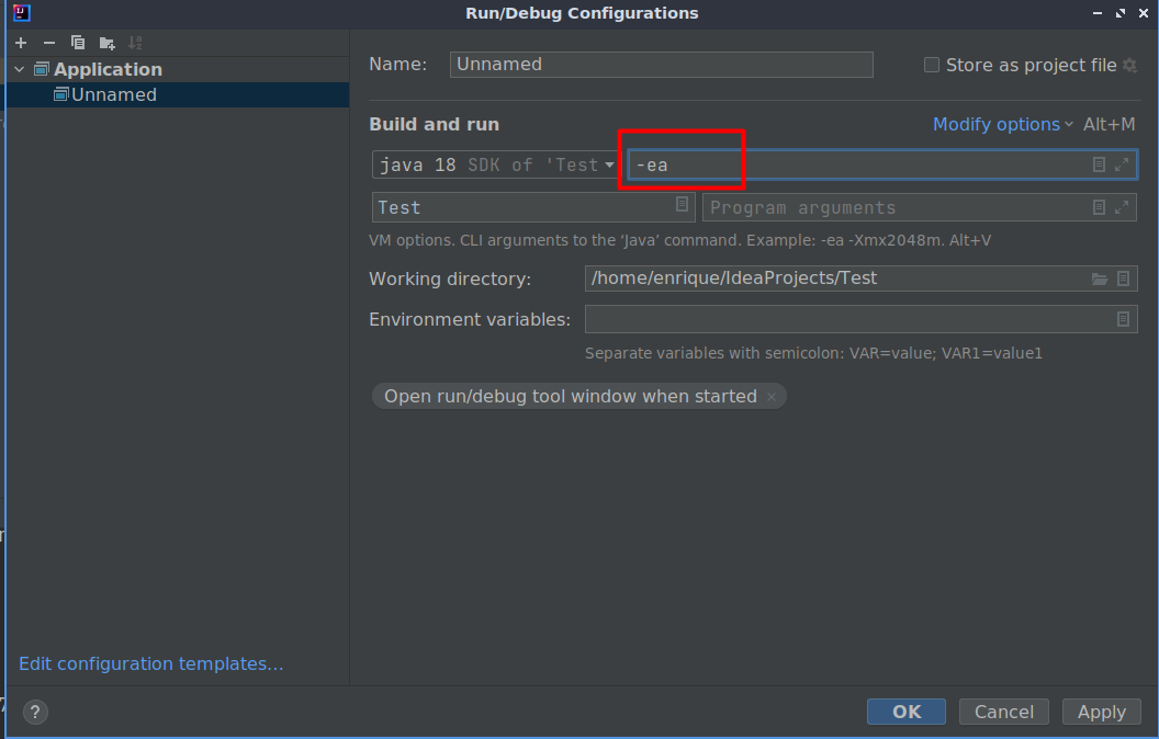VM Options
